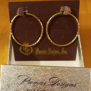 Premier Designs Woodstock hoop earings